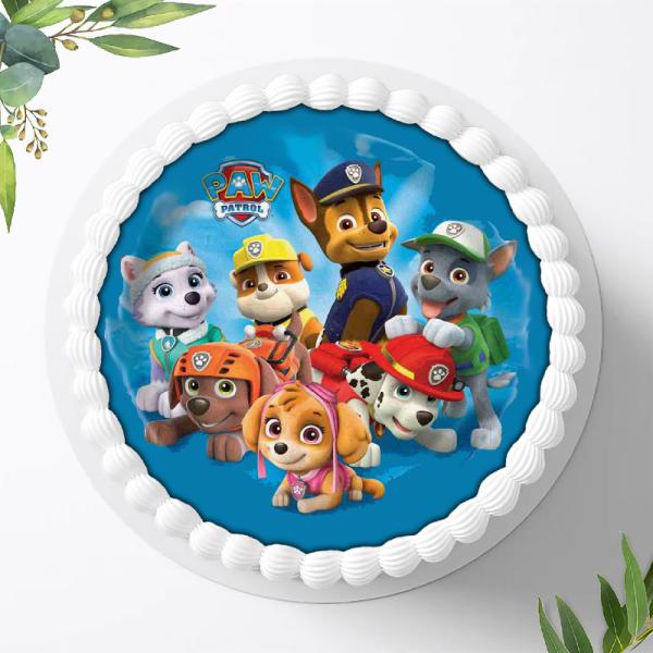 Preview: Paw Patrol Tortenaufleger Ø 20cm, 3804